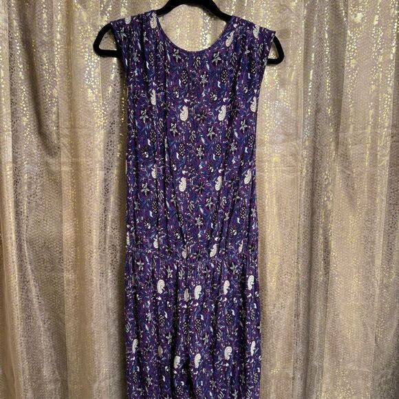 Jens Pirate Booty X Free People Island Fever Flare Jumpsuit Purple Size Medium - Picture 6 of 10